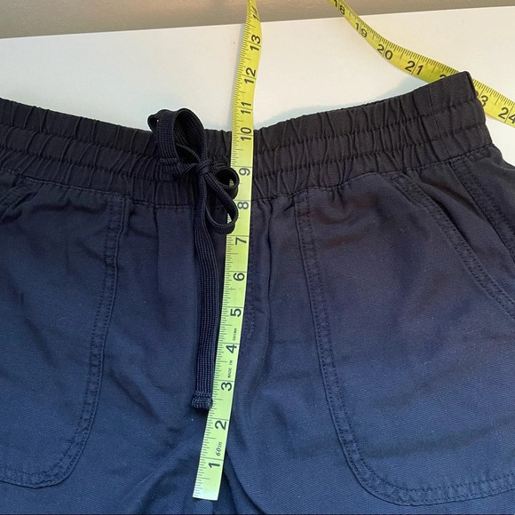 Maurices Black High Rise Drawstring Waist Pull-on Fabric Shorts Small Women’s - Picture 8 of 12